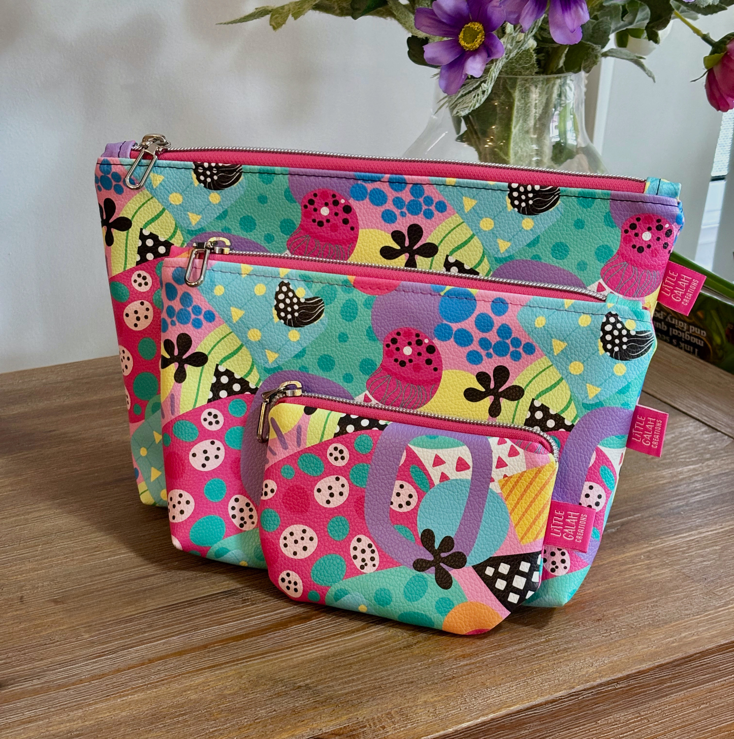 Custom Travel Pouch Set